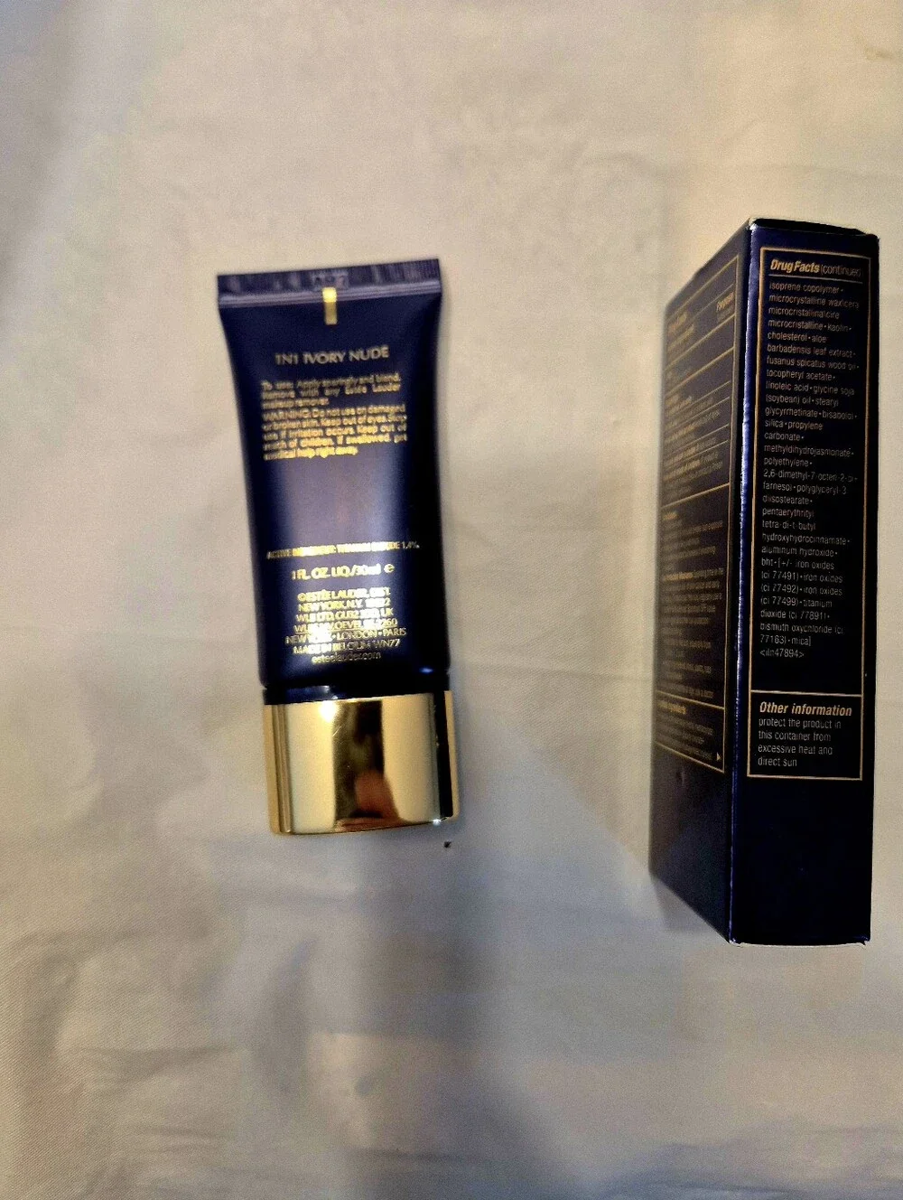 NEW Estee Lauder Double Wear Maximum Cover Camouflage Foundation 1N1 Ivory Nude